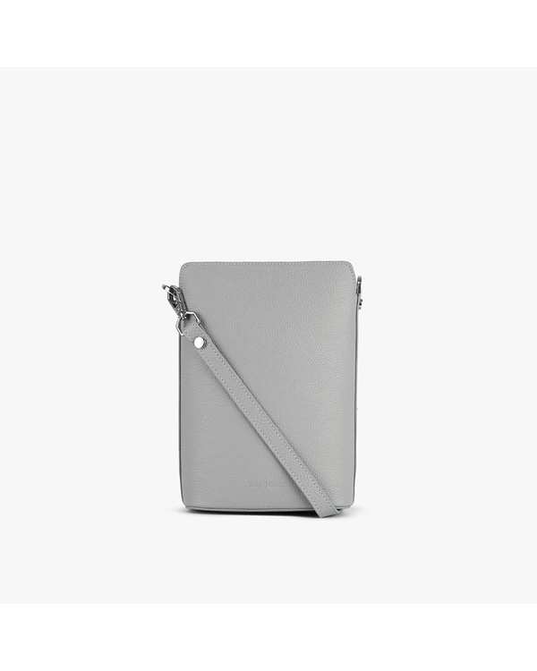 کیف چرم دوشی زنانه طوسی برتونیکس Berttonix کد 4042 - تصویر 2
