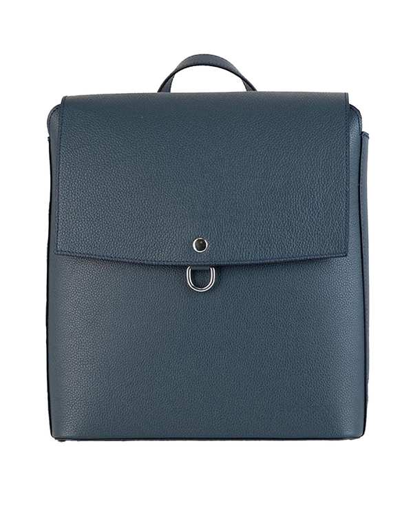 کوله پشتی چرم زنانه سرمه ای برتونیکس Berttonix کد 4043