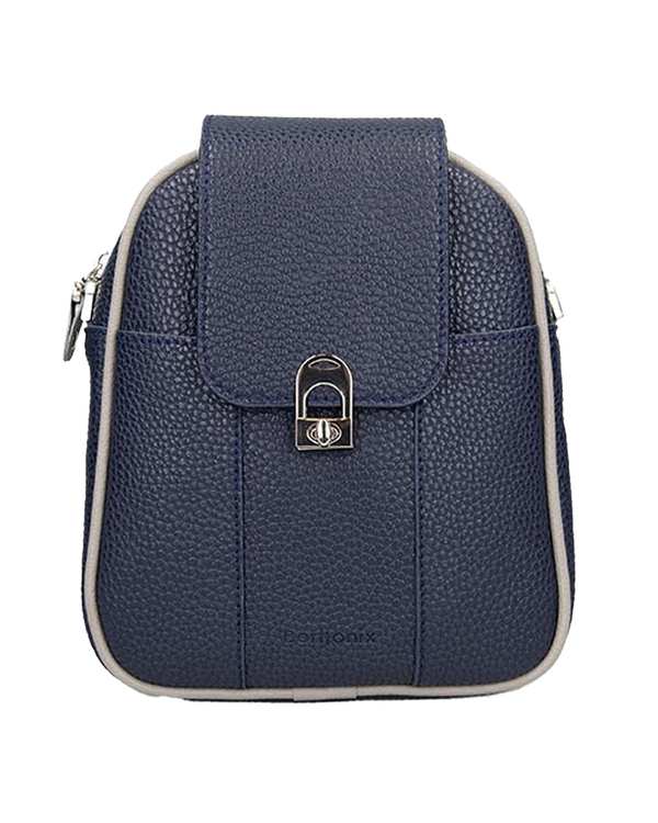 کیف دوشی زنانه سرمه ای برتونیکس Berttonix کد 1020