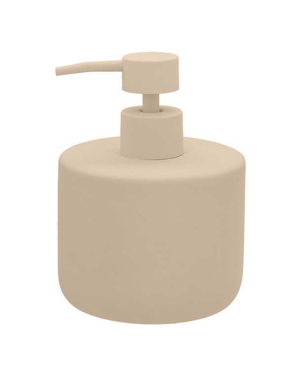 پمپ مایع دستشویی سرامیکی کرم با روکش مخملی