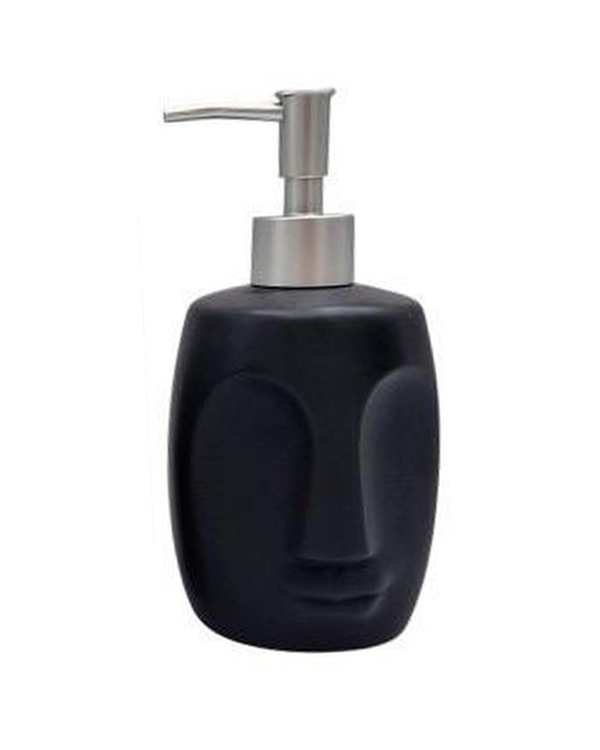 پمپ مایع دستشویی مشکی طرح صورت