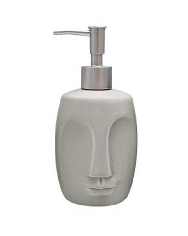 پمپ مایع دستشویی طوسی طرح صورت