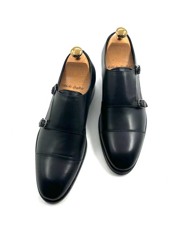 کفش چرم مردانه رسمی دست دوز مشکی چرم میخچی Mikhchi Leather مدل M115 - تصویر 2