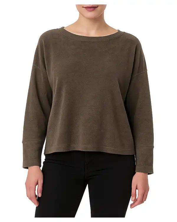 بلوز زنانه مخمل قهوه ای سوپردرای Superdry کد 6116000