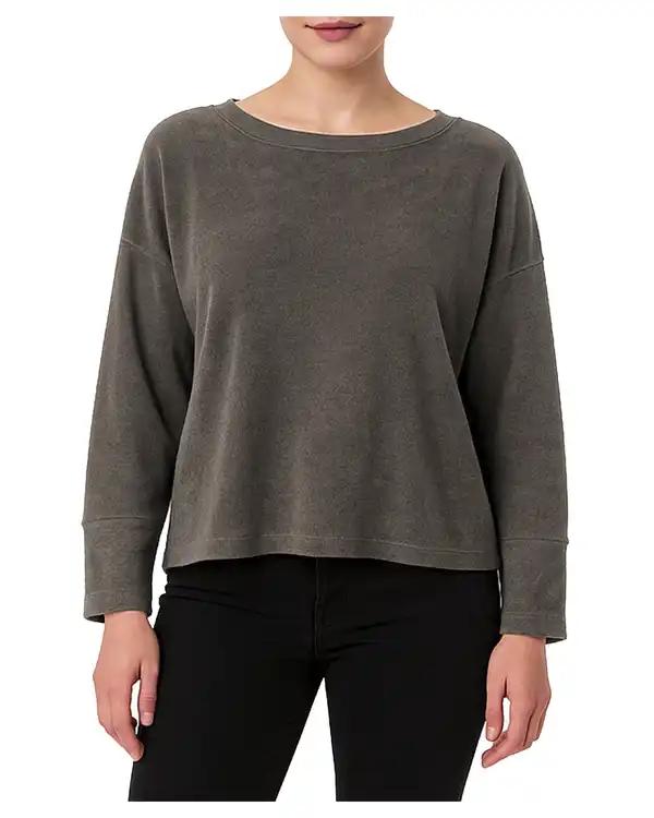 بلوز زنانه مخمل طوسی سوپردرای Superdry کد 6116000