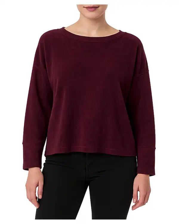 بلوز زنانه مخمل زرشکی سوپردرای Superdry کد 6116000