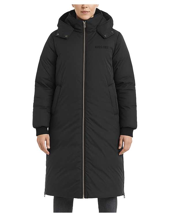 کاپشن بلند زنانه کلاه دار مشکی سوپردرای Superdry کد 6616007