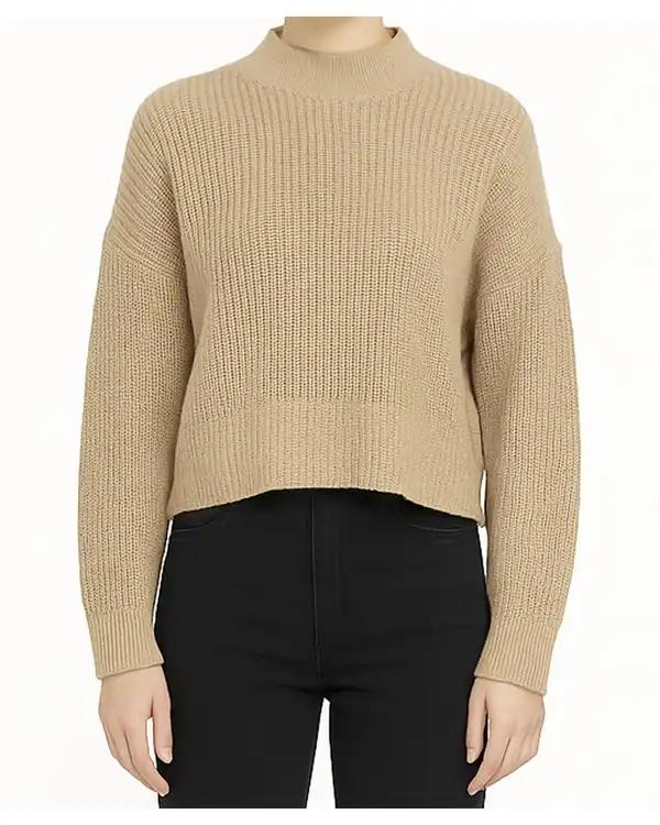 پلیور زنانه یقه 5 سانت کرم سوپردرای Superdry کد 6626000