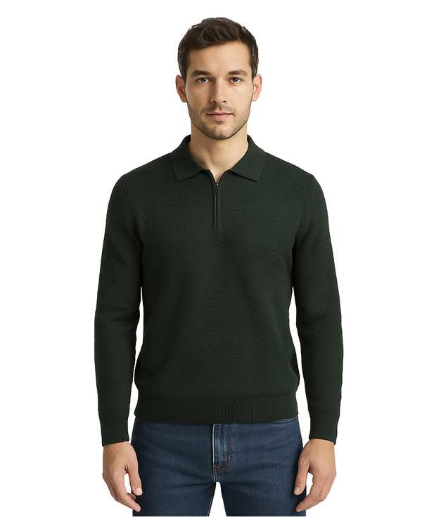 پلیور مردانه نیم زیپ سبز سوپردرای Superdry کد 7626005