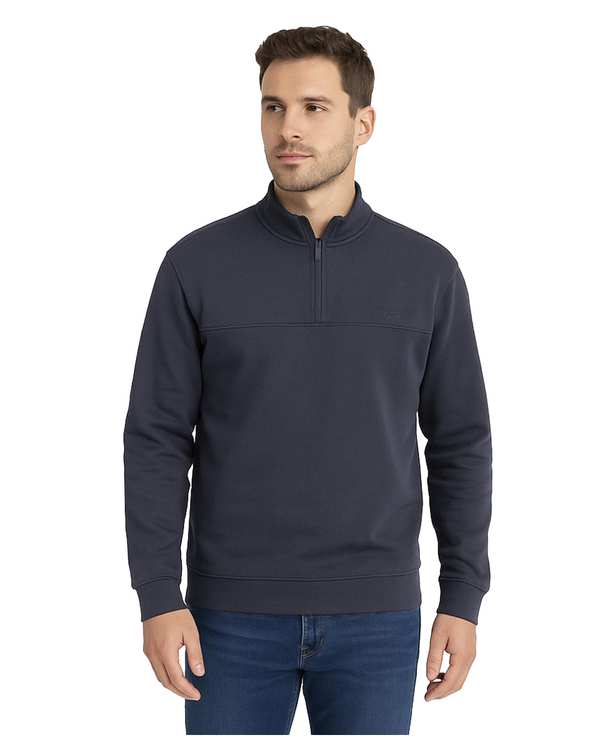 سویشرت مردانه نیم زیپ طوسی تیره سوپردرای Superdry کد 7626006