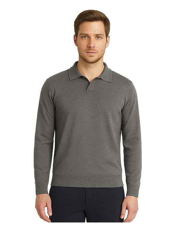 پلیور مردانه یقه شکاری طوسی سوپردرای Superdry کد 7636000