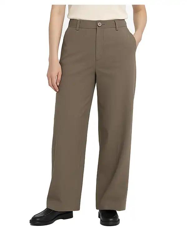 شلوار زنانه نیم بگ لینن قهوه ای سوپردرای Superdry کد W17S52802N