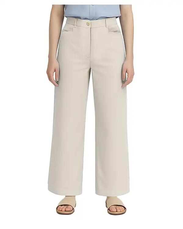 شلوار زنانه نیم بگ لینن نچرال سوپردرای Superdry کد W17S52802N