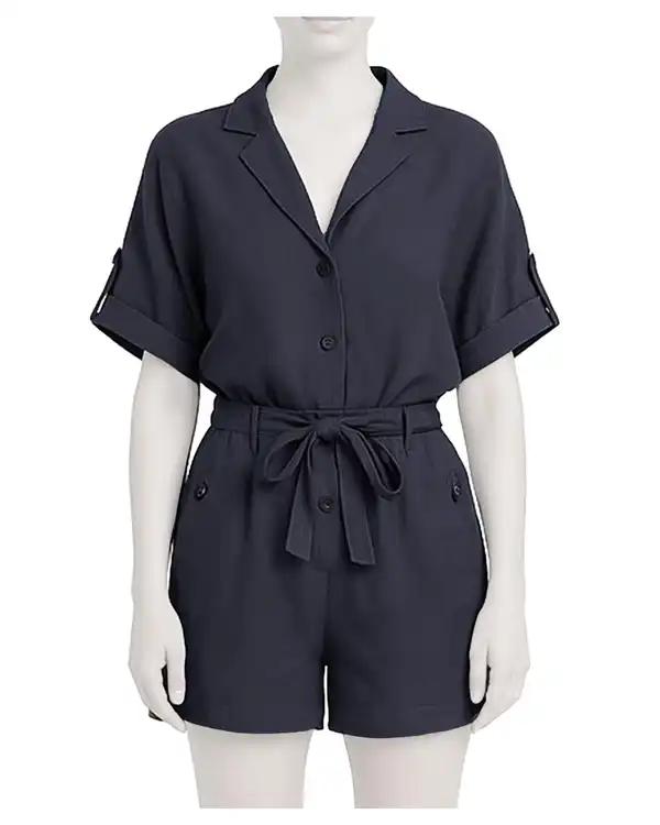 سرهمی زنانه کوتاه سرمه ای سوپردرای Superdry کد W18S55202C