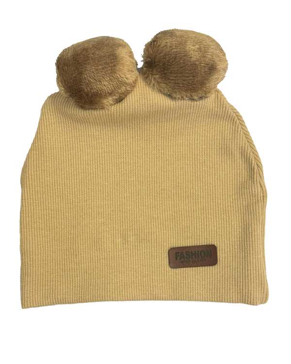 کلاه تک پنبه کبریتی دو پوم کرم