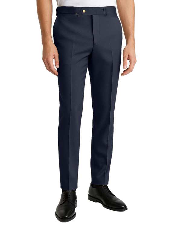 شلوار پارچه ای مردانه سرمه ای یوسف Yoosef کد 202040