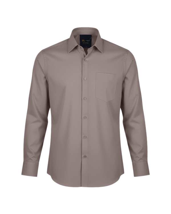 پیراهن مردانه مجلسی کلاسیک نسکافه ای یوسف Yoosef کد 303006