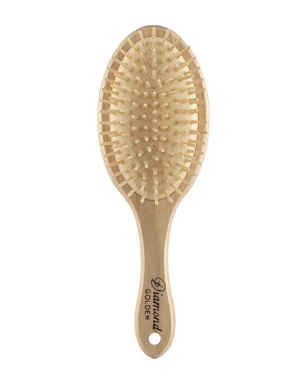 برس مو چوبی بامبو دیاموند طرح بیضی