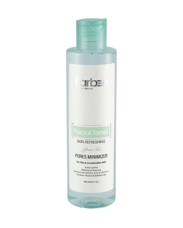 تونر صورت فاربن Farben حاوی عصاره چای سبز 200ml