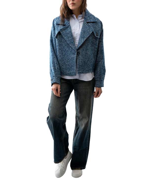 کت زنانه جناقی آبی آر ان اس RNS کد 11122566