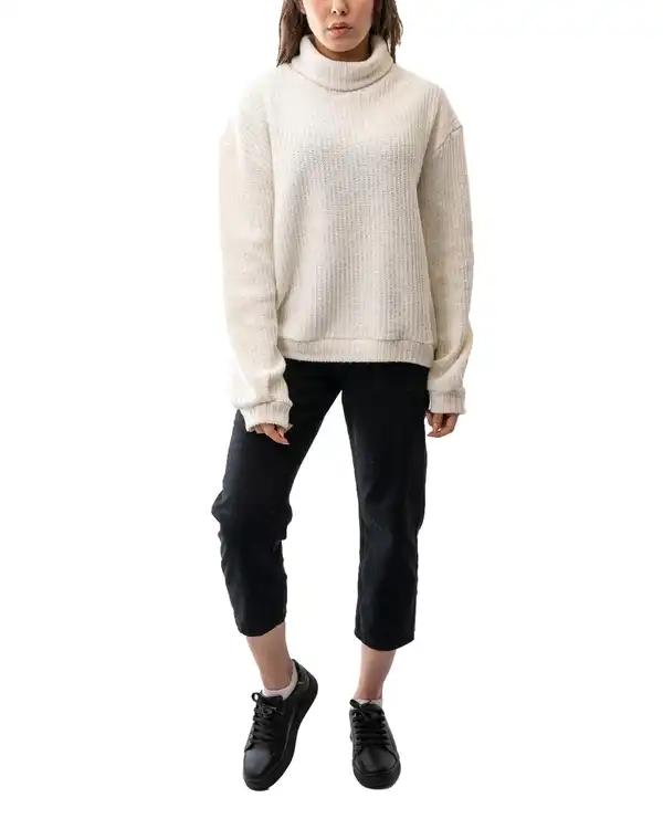 پلیور زنانه یقه اسکی سفید آر ان اس RNS کد 11232589