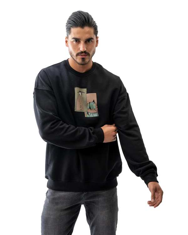 سویشرت مردانه دورس مشکی آر ان اس RNS کد 12032581