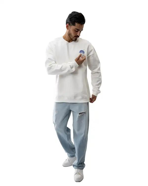 سویشرت مردانه دورس سفید آر ان اس RNS کد 12032590