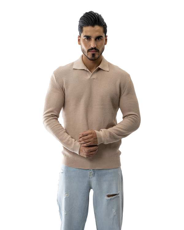 پلیور بافت مردانه کرم آر ان اس RNS کد 12232609