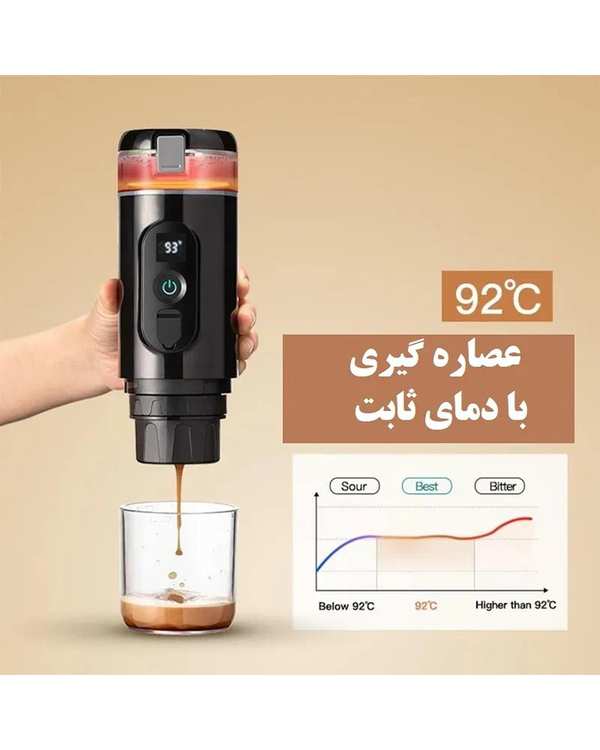 دستگاه اسپرسوساز شارژی قابل حمل مدل Portable espresso machine 2in1-JY-001BX - تصویر 2