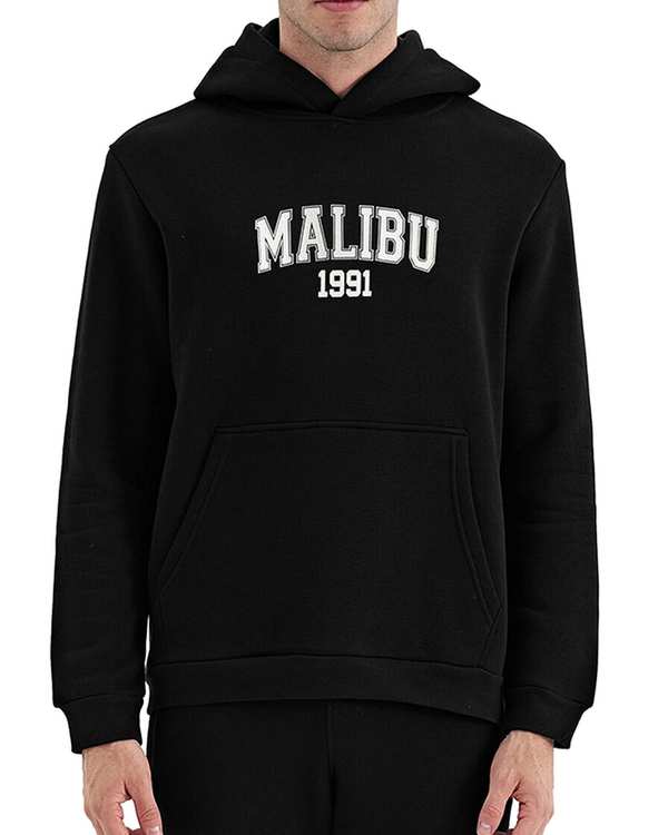 هودی مردانه MALIBU مشکی نوزده نود و یک 1991 مدل GK1945 B