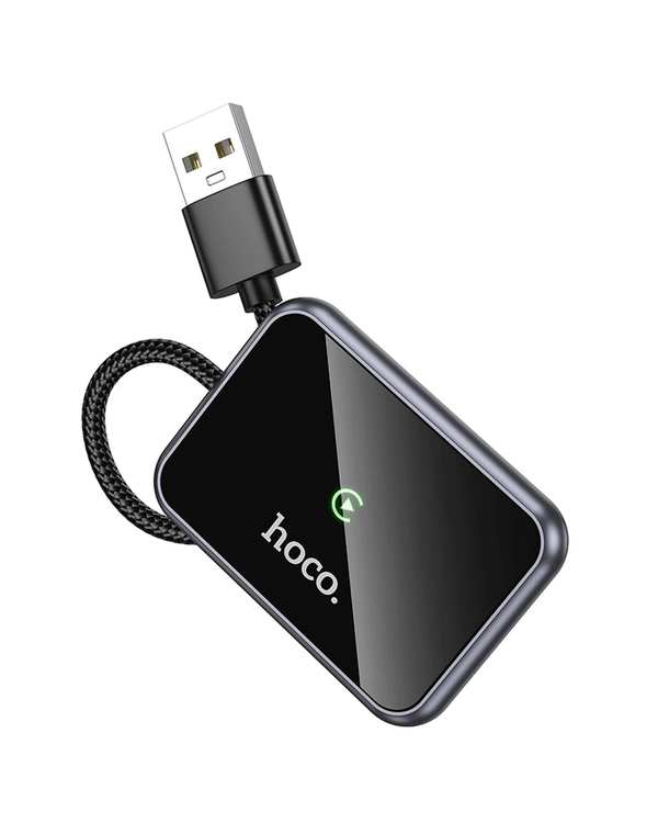 مبدل اتصال بی سیم اپل ( APPLE CAR PLAY) خاکستری هوکو Hoco مدل HU1