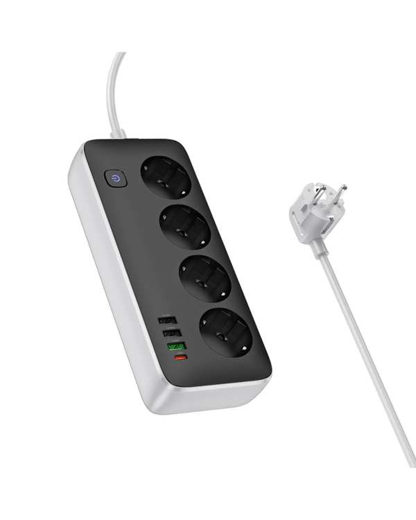 شارژر و چند راهی برق مشکی هوکو Hoco مدل AC22 - تصویر 2