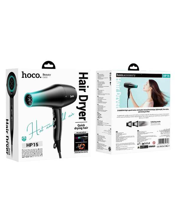 سشوار حرفه ای آبی هوکو Hoco مدل HP15 - تصویر 5