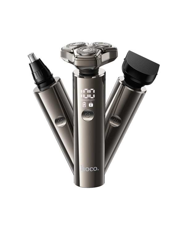 ست ماشین اصلاح صورت و گوش و بینی خاکستری هوکو Hoco مدل HP36