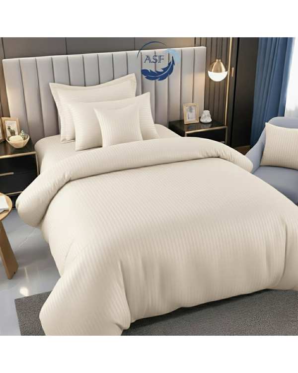 سرویس لحاف روتختی تک نفره 6 تکه عرض 120 استخوانی ای اس اف ASF مدل JACQUARD & SATIN با پارچه لوکس ژاکارد