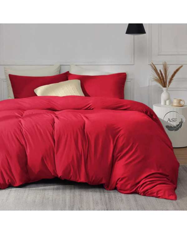سرویس لحاف روتختی مینیمال دو نفره 8 تکه عرض 160 قرمز ای اس اف ASF مدل MICRO LADY