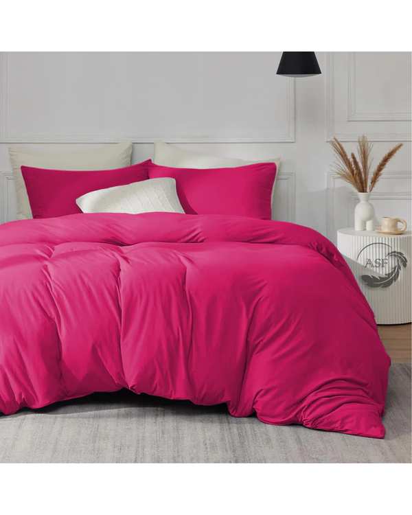 سرویس لحاف روتختی مینیمال دو نفره 8 تکه عرض 180 سرخابی ای اس اف ASF مدل MICRO LADY