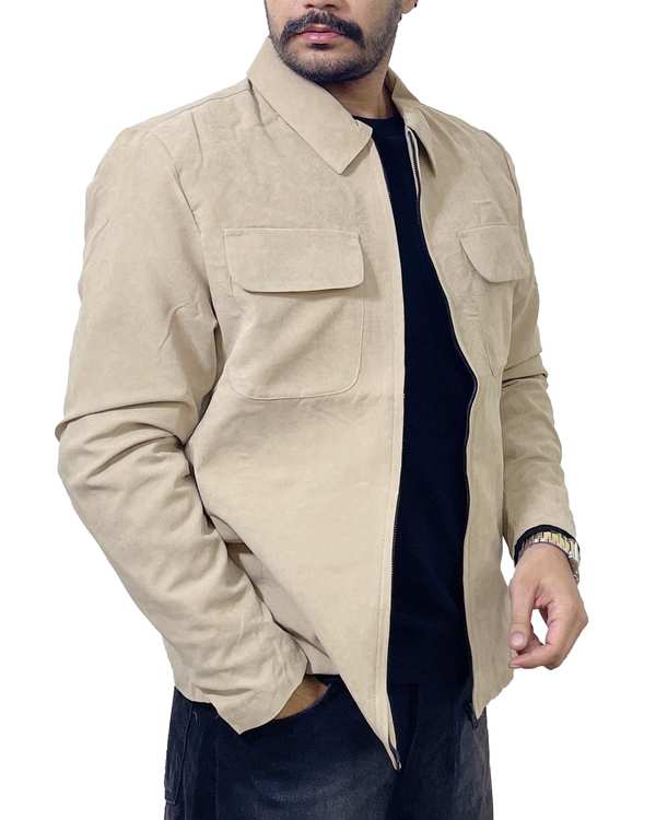 شکت مردانه دو جیب کرم دیورسو Diverso کد 4813