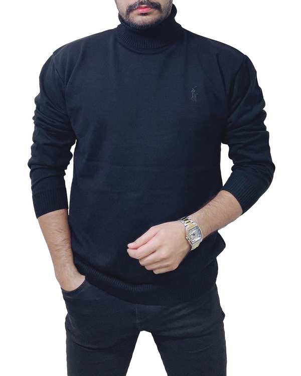 پلیور مردانه یقه اسکی مشکی دیورسو Diverso کد 4820