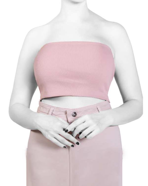 تاپ زنانه نیم تنه صورتی سرژه Serge کد 203606