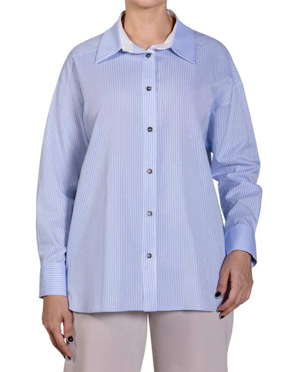 شومیز زنانه آبی سرژه Serge کد 232189