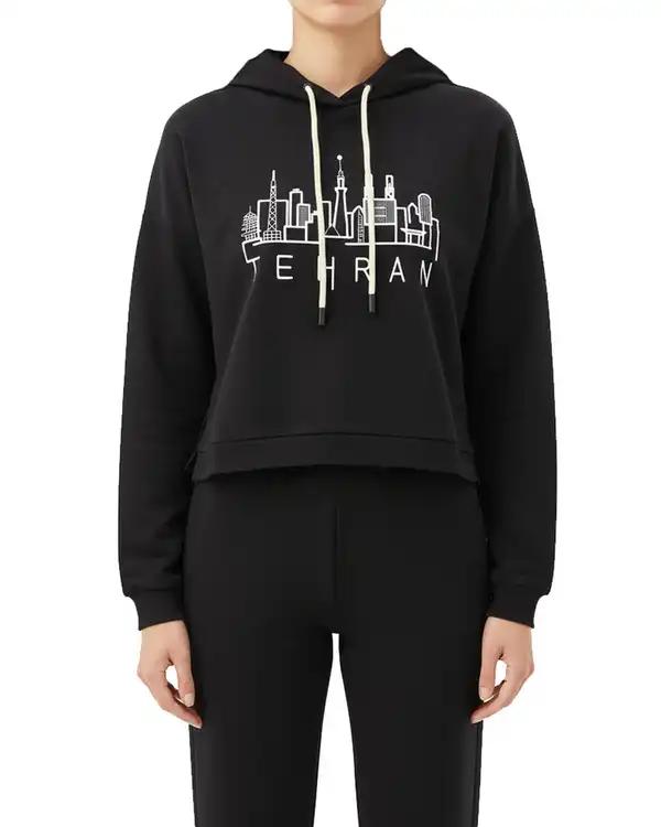 هودی زنانه مشکی سرژه Serge کد 247101