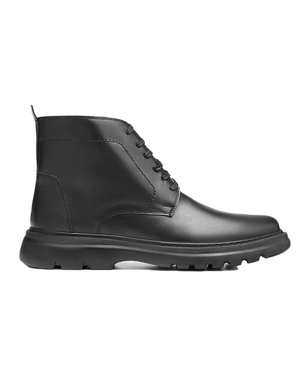 نیم بوت چرم مردانه مشکی نوین چرم Novincharm مدل MS3212 2544