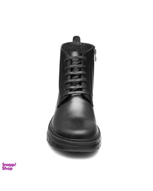 نیم بوت چرم مردانه مشکی نوین چرم Novincharm مدل MS3212 2544 - تصویر 3