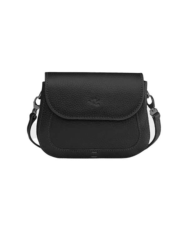 کیف چرم دوشی زنانه مشکی نوین چرم Novincharm مدل امیلی LHB4623