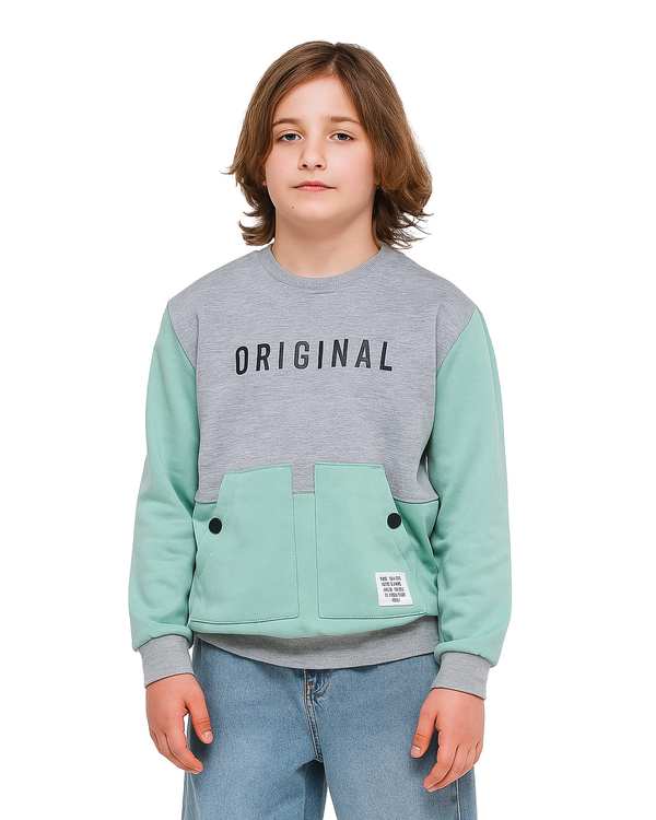 سویشرت بچگانه سبز لئو کیدز Leo Kids کد 6844