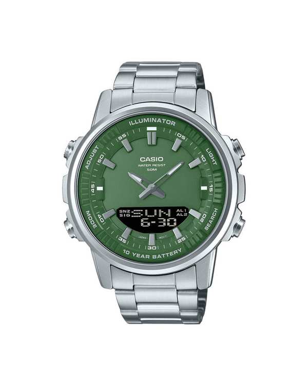 ساعت مچی مردانه عقربه ای و دیجیتال کاسیو Casio مدل AMW-880D-3AVDF