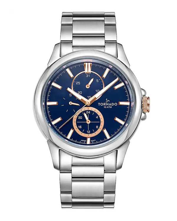 ساعت مچی مردانه عقربه ای تورنادو Tornado مدل T6107-SBSL