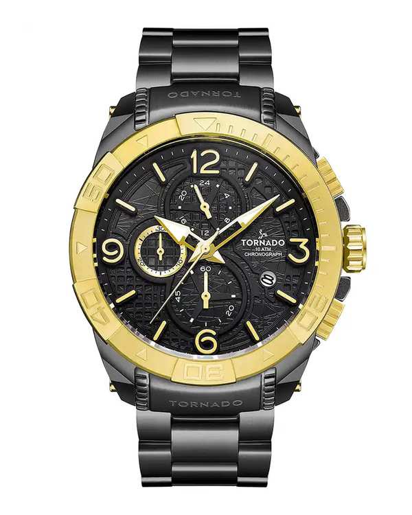 ساعت مچی مردانه عقربه ای تورنادو Tornado مدل T8100-BBBBG