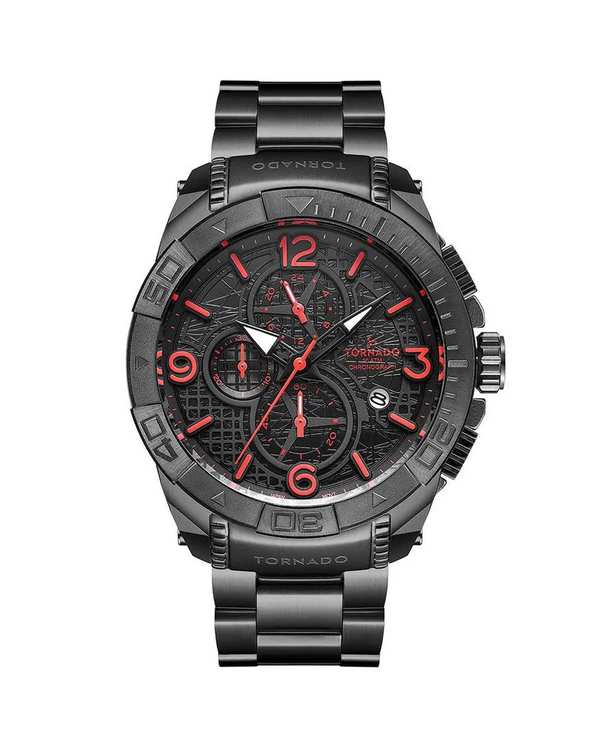 ساعت مچی مردانه عقربه ای تورنادو Tornado مدل T8100-BBBBR